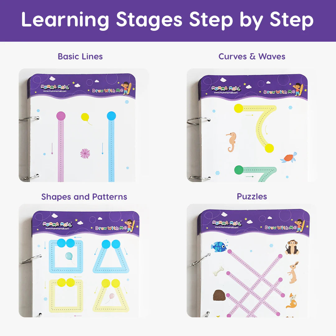 Tracing Line Workbook for Kids